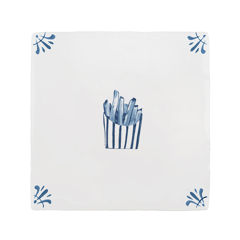 French Fries Delft Tile