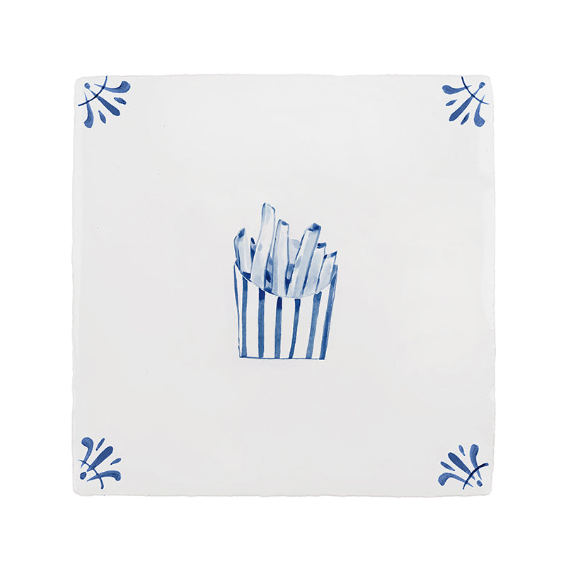 French Fries Delft Tile