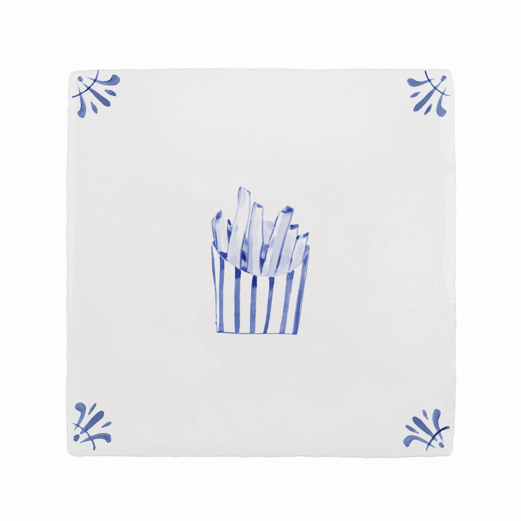 French Fries Delft Tile