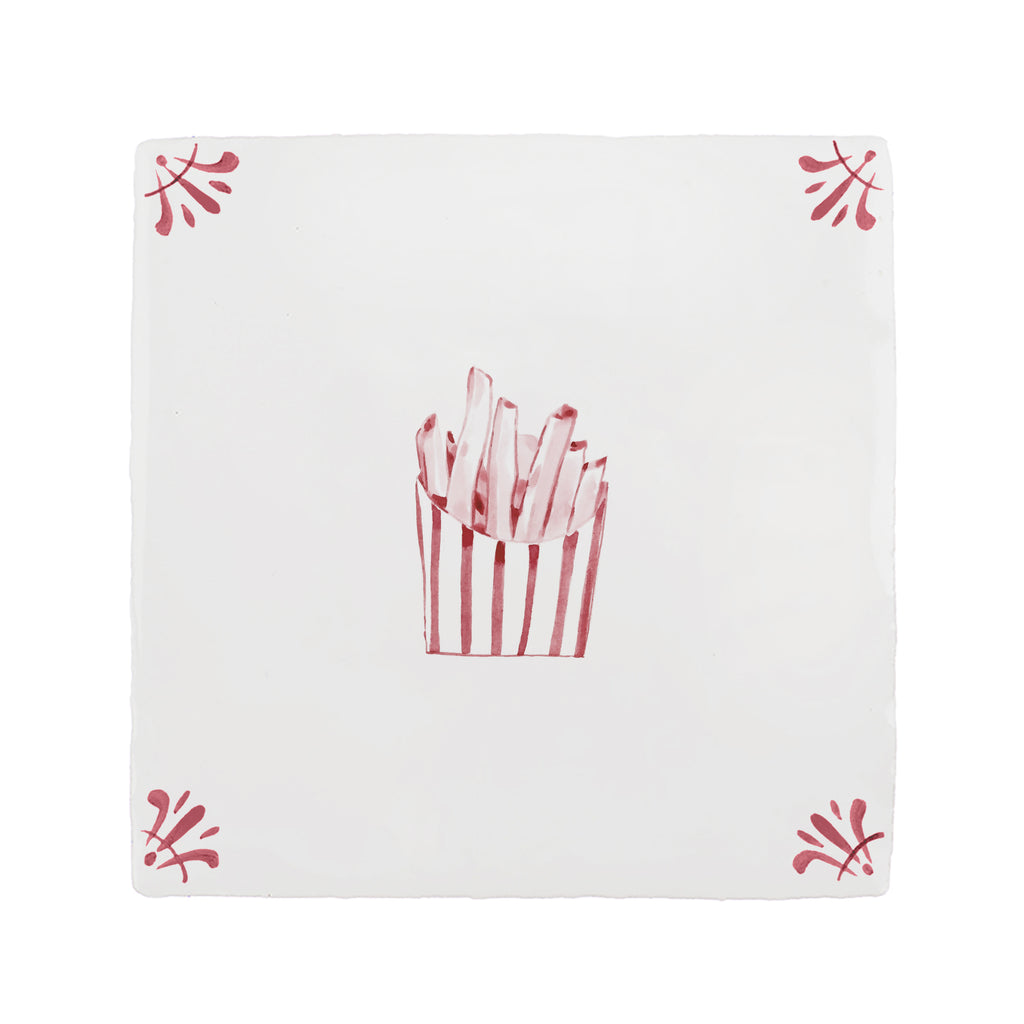 French Fries Delft Tile
