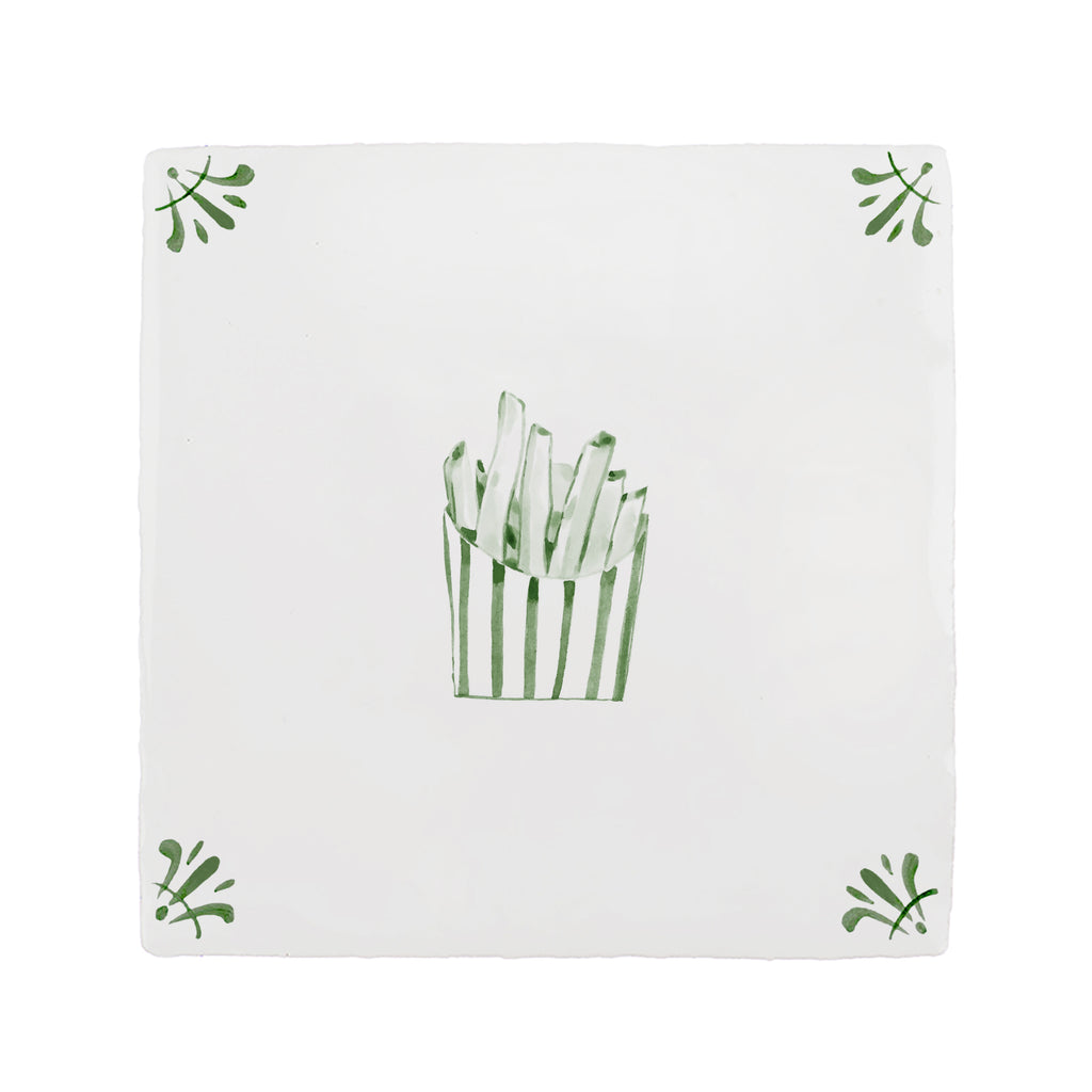 French Fries Delft Tile