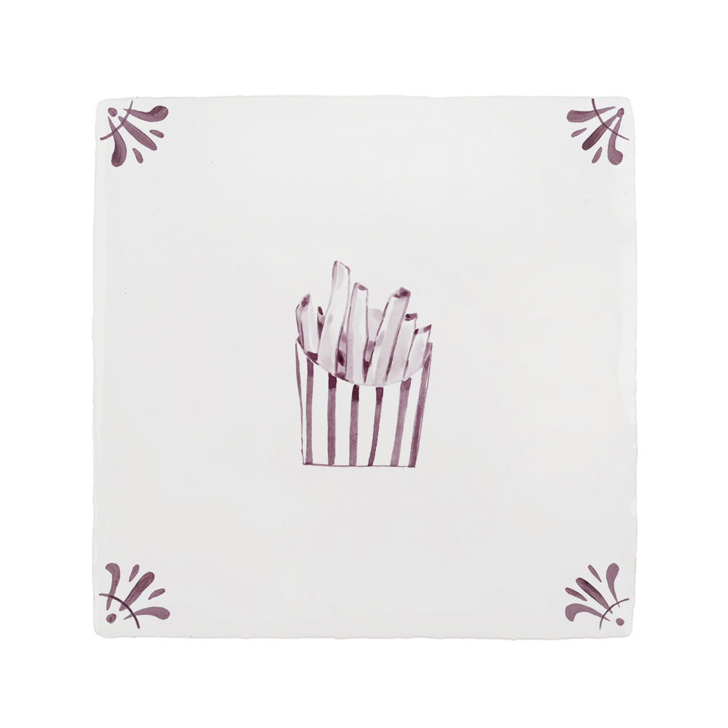 French Fries Delft Tile