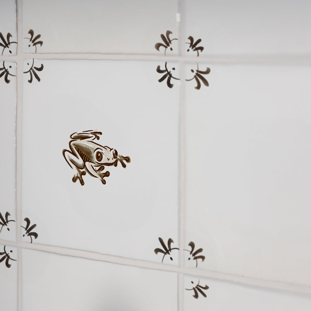 Frog Delft Tile
