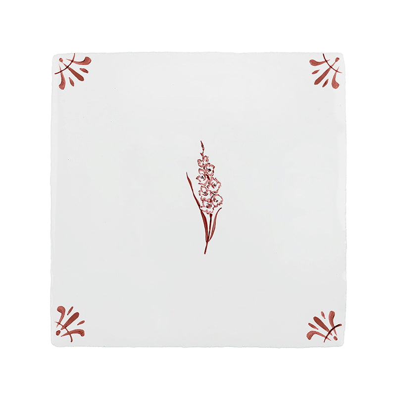 Gladioli Delft Tile