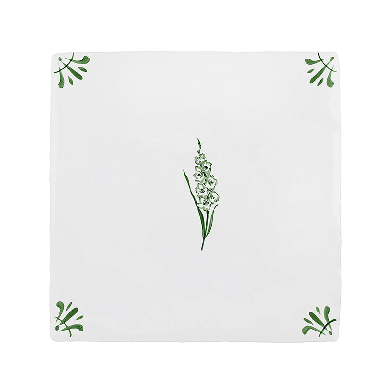Gladioli Delft Tile