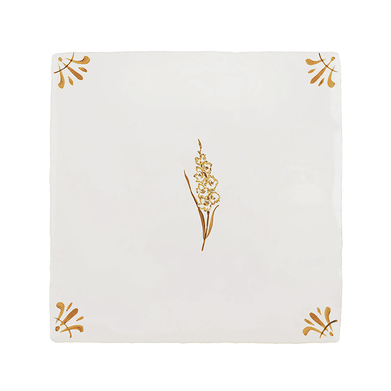 Gladioli Delft Tile