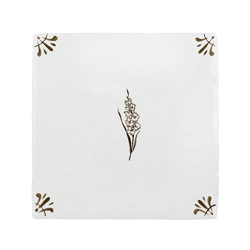 Gladioli Delft Tile
