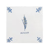 Gladioli Delft Tile, Gold Lustre