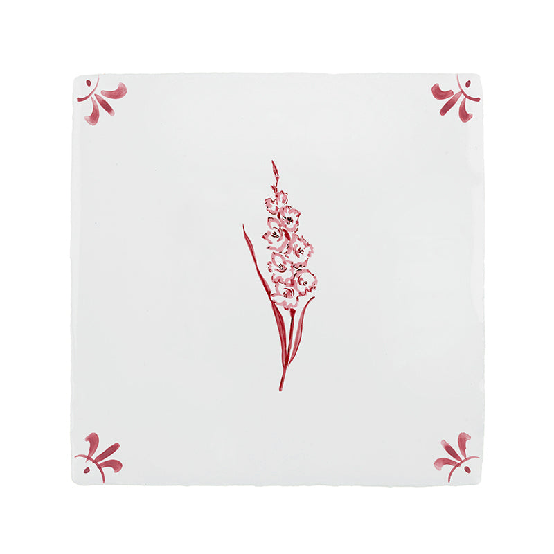 Gladioli Delft Tile