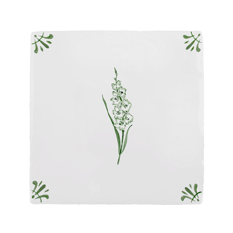 Gladioli Delft Tile