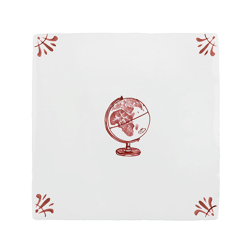 Globe Delft Tile