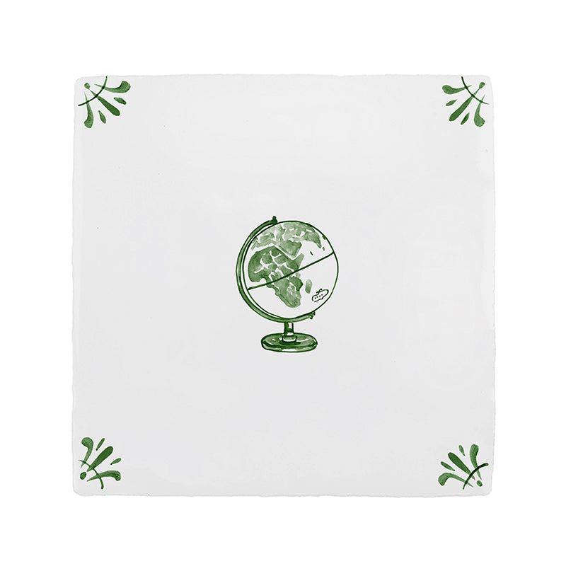 Globe Delft Tile