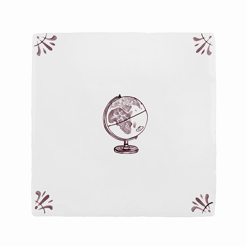 Globe Delft Tile