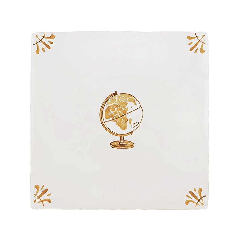 Globe Delft Tile