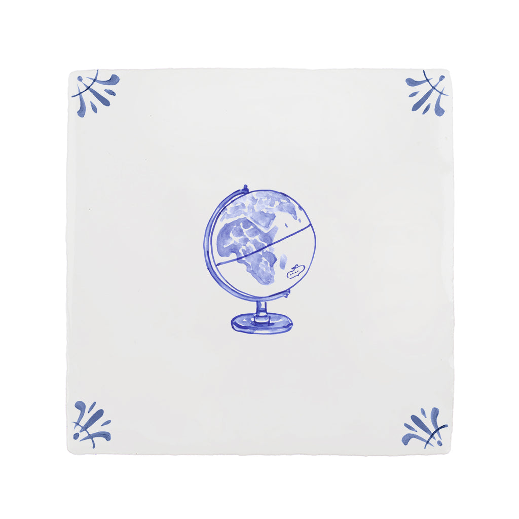 Globe Delft Tile