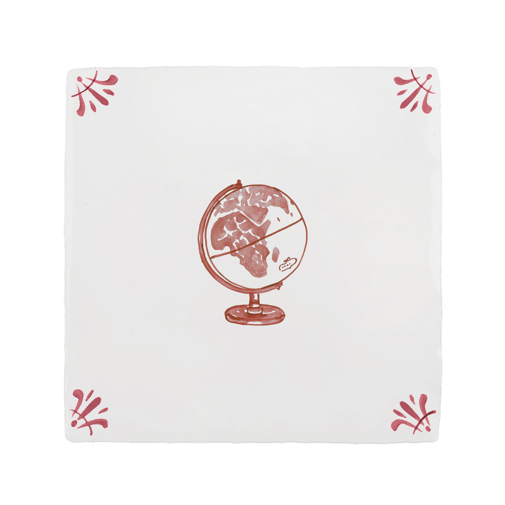 Globe Delft Tile