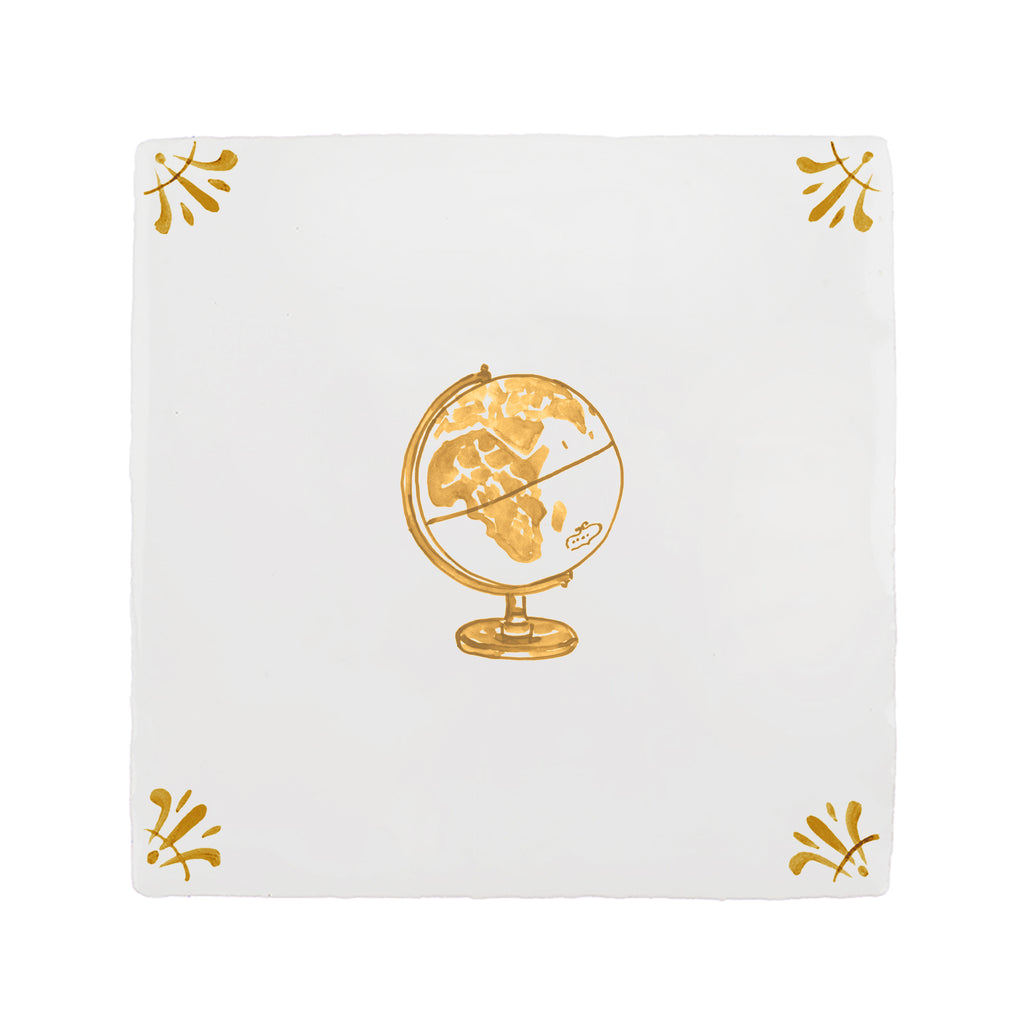 Globe Delft Tile