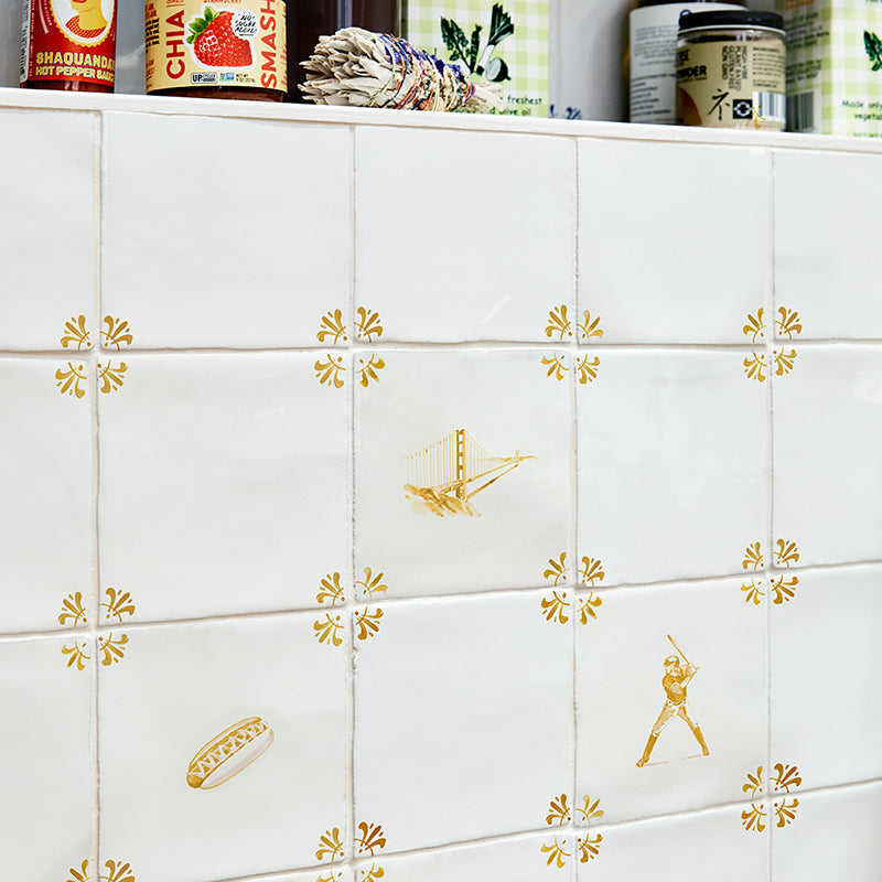 Golden Gate Bridge Delft Tile