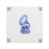 Gramophone Delft Tile