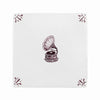 Gramophone Delft Tile