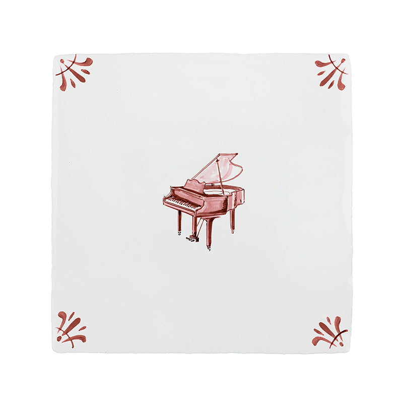 Grand Piano Delft Tile