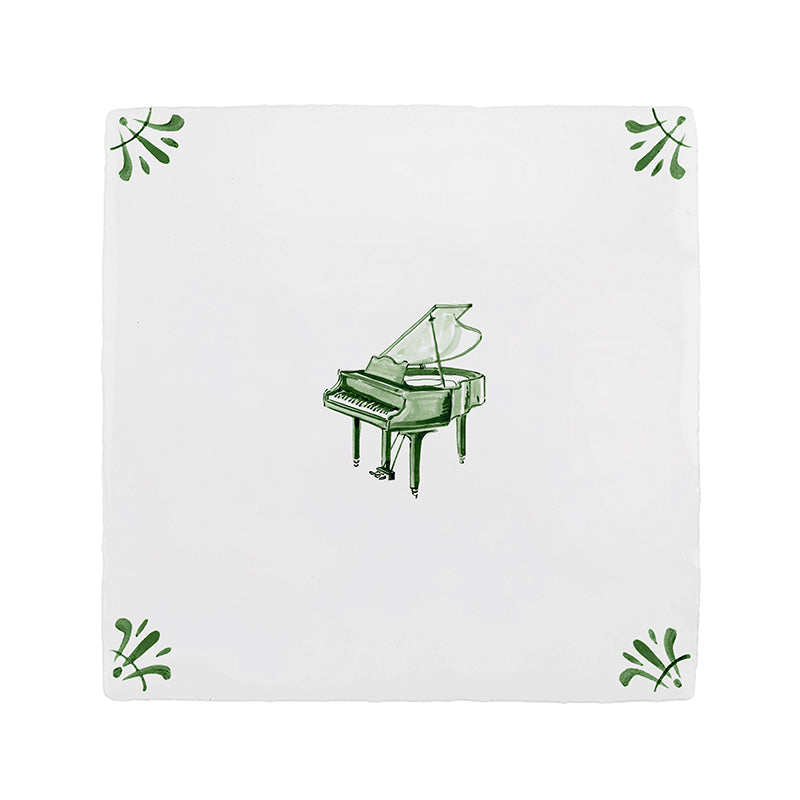 Grand Piano Delft Tile