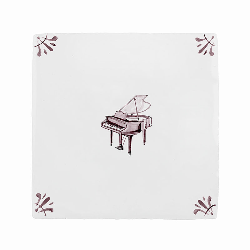 Grand Piano Delft Tile