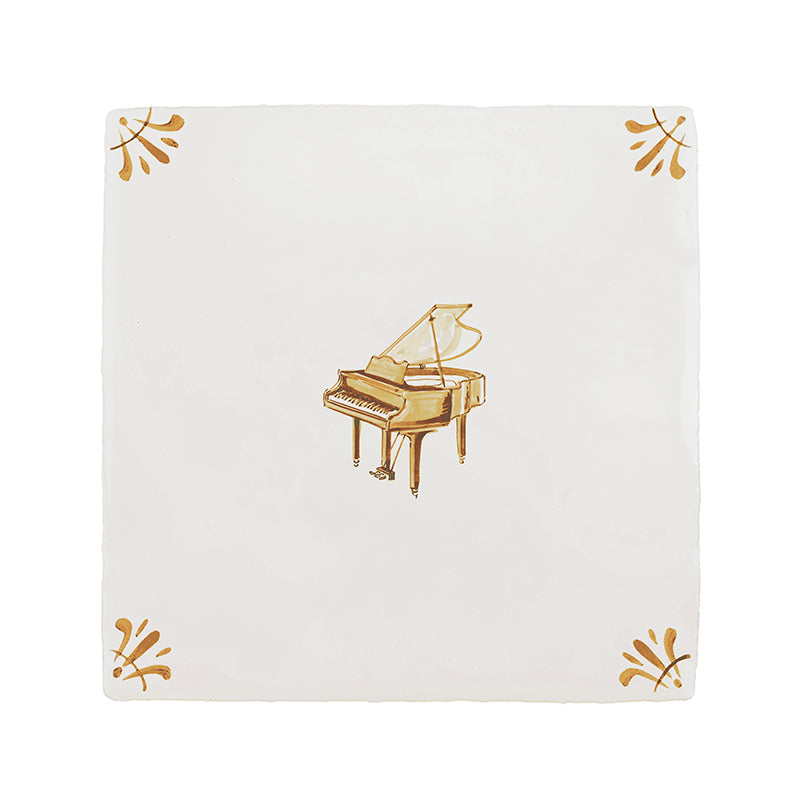 Grand Piano Delft Tile