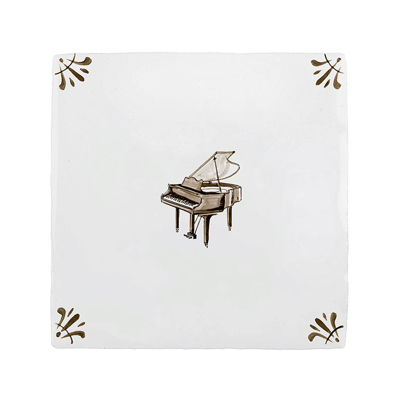 Grand Piano Delft Tile