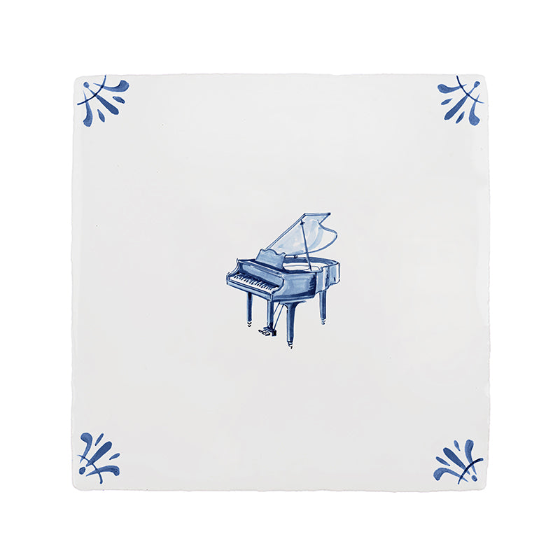Grand Piano Delft Tile