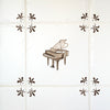 Grand Piano Delft Tile