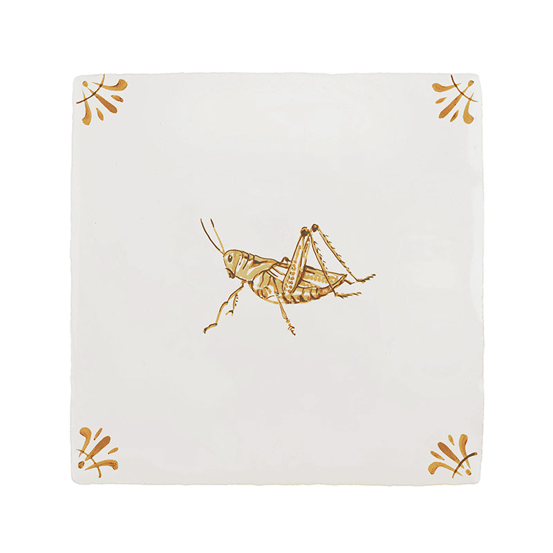 Grasshopper Delft Tile