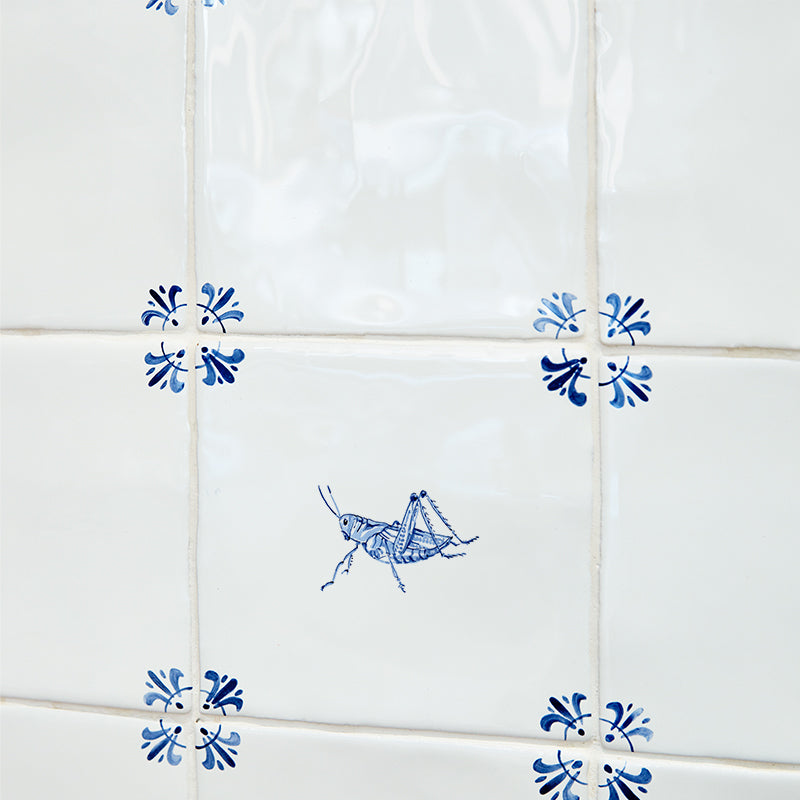 Grasshopper Delft Tile