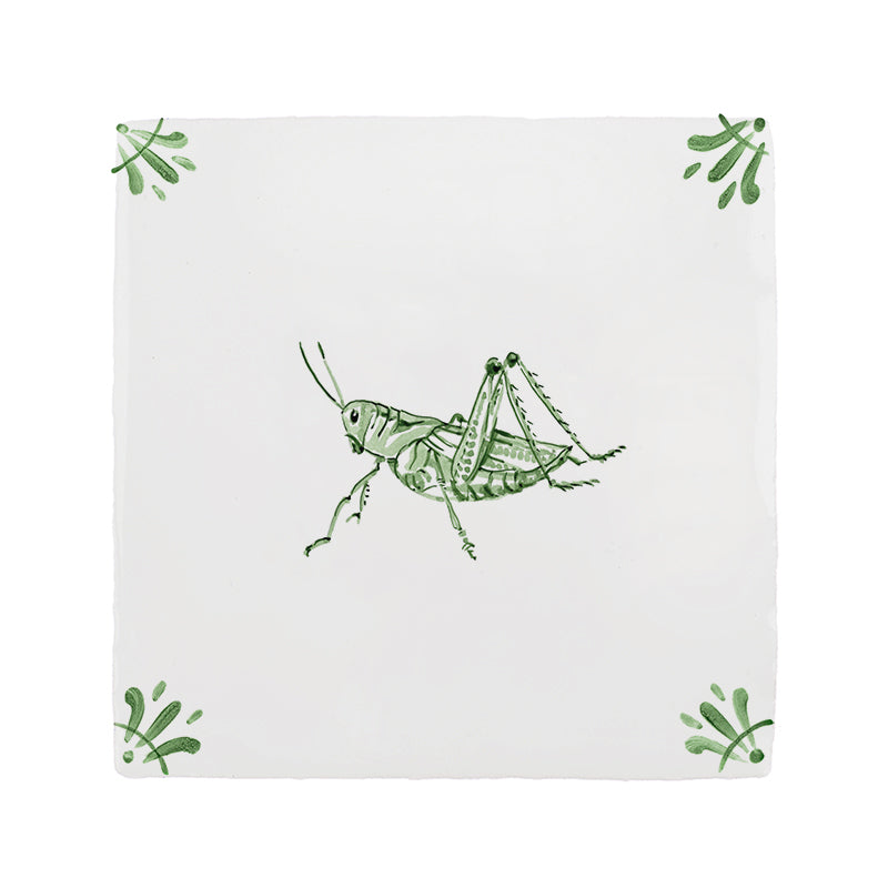 Grasshopper Delft Tile