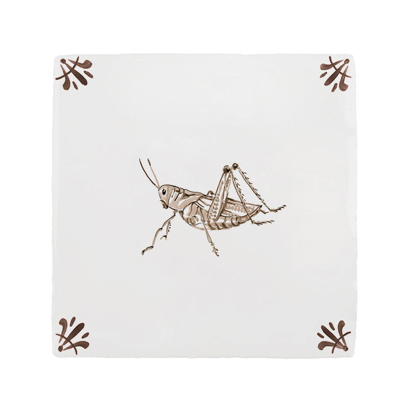 Grasshopper Delft Tile