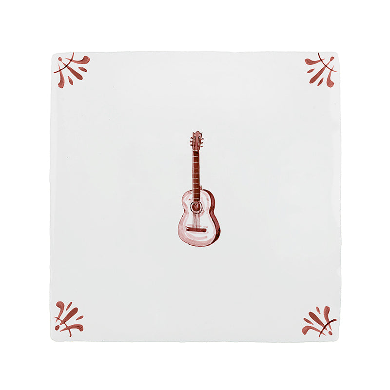 Guitar Delft Tile