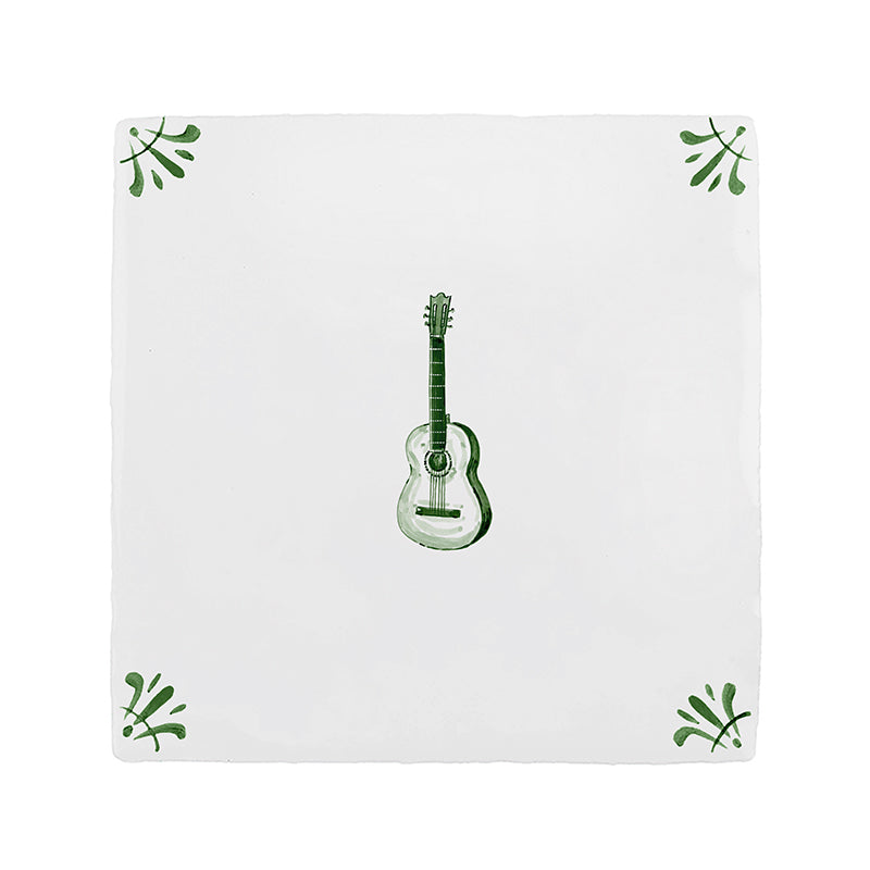 Guitar Delft Tile