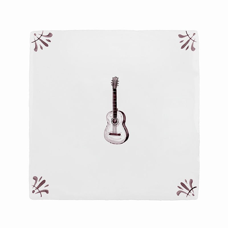 Guitar Delft Tile