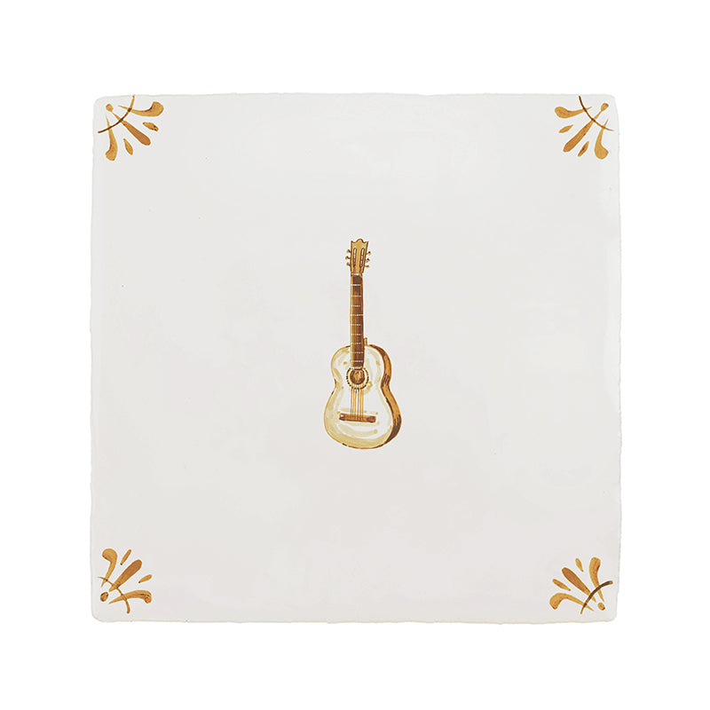 Guitar Delft Tile