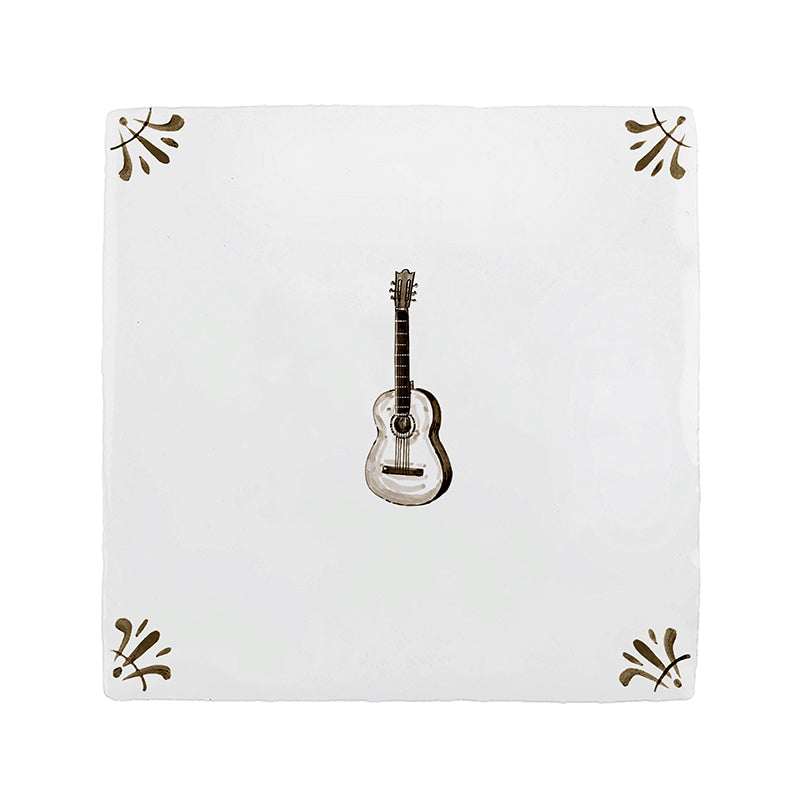 Guitar Delft Tile