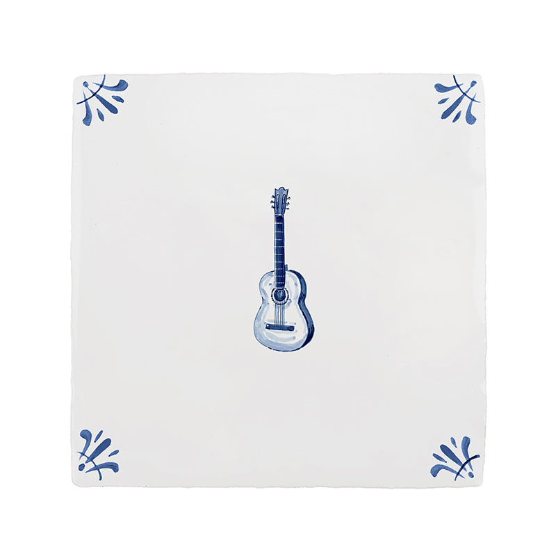 Guitar Delft Tile