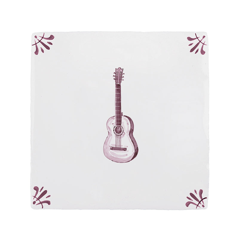 Guitar Delft Tile