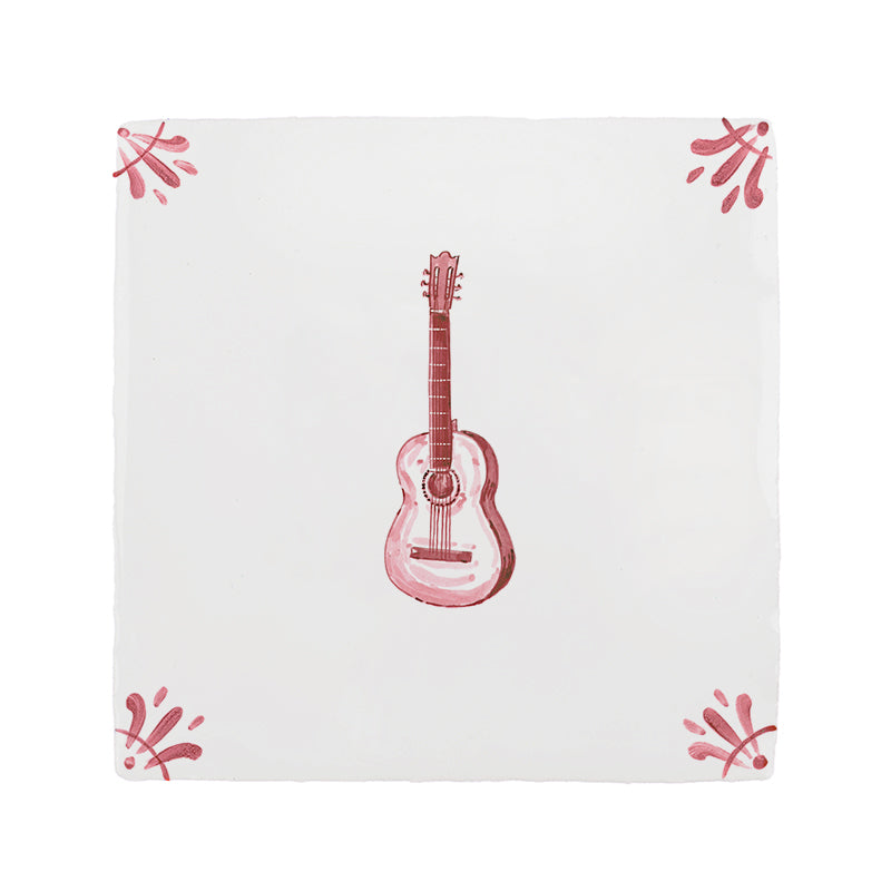 Guitar Delft Tile