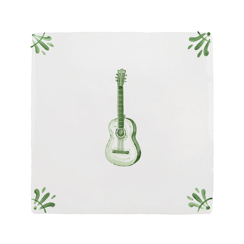 Guitar Delft Tile