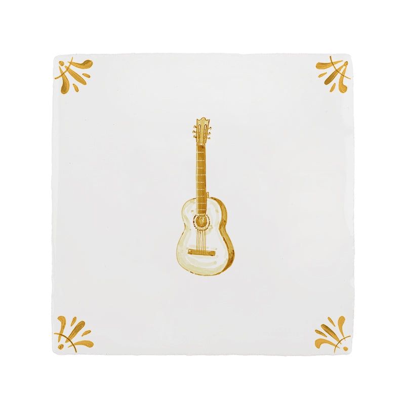 Guitar Delft Tile