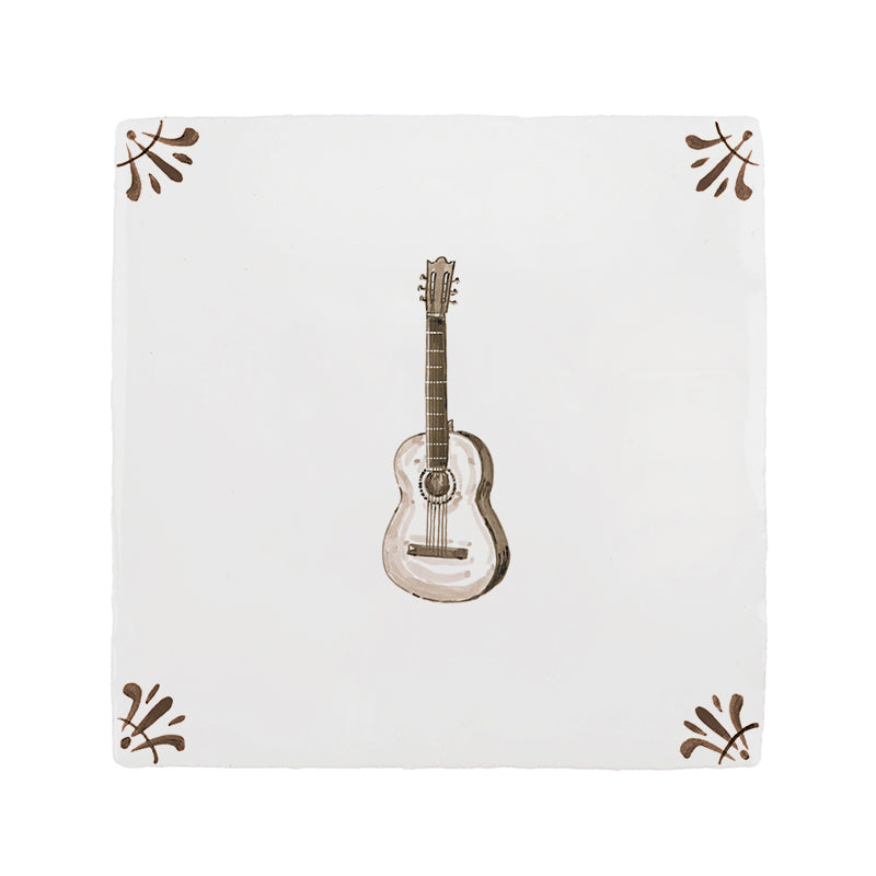 Guitar Delft Tile