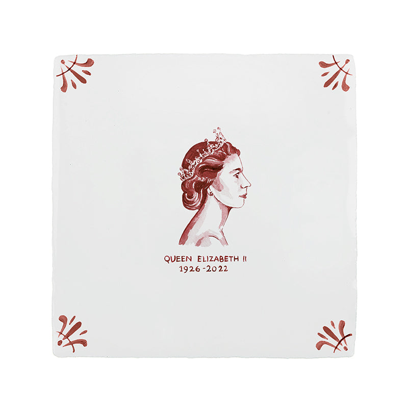 HRH Queen Elizabeth II Delft Tile