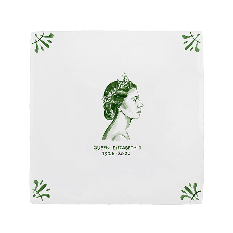 HRH Queen Elizabeth II Delft Tile