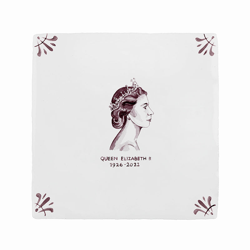 HRH Queen Elizabeth II Delft Tile
