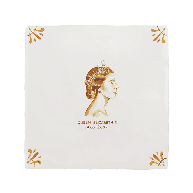 HRH Queen Elizabeth II Delft Tile